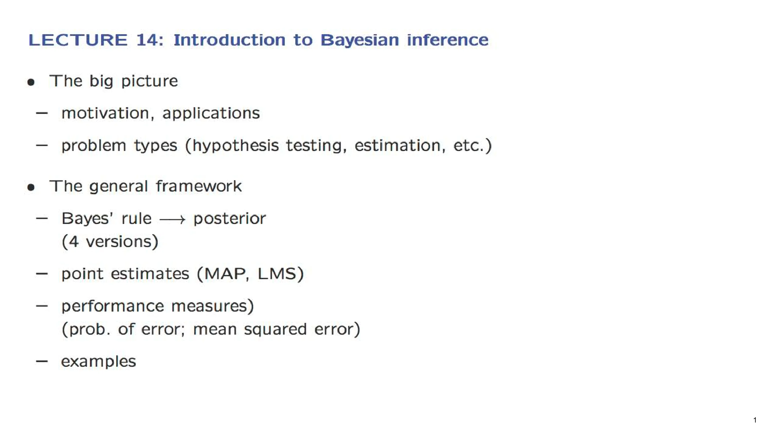 LECTURE — with the lecturer's notes
