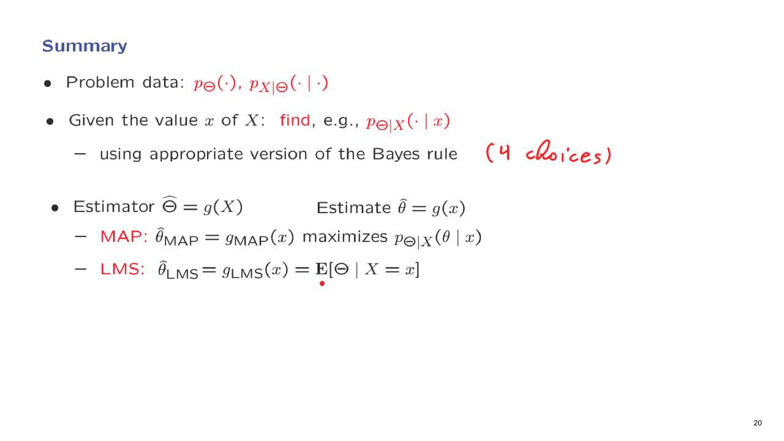 Summary — with the lecturer's notes