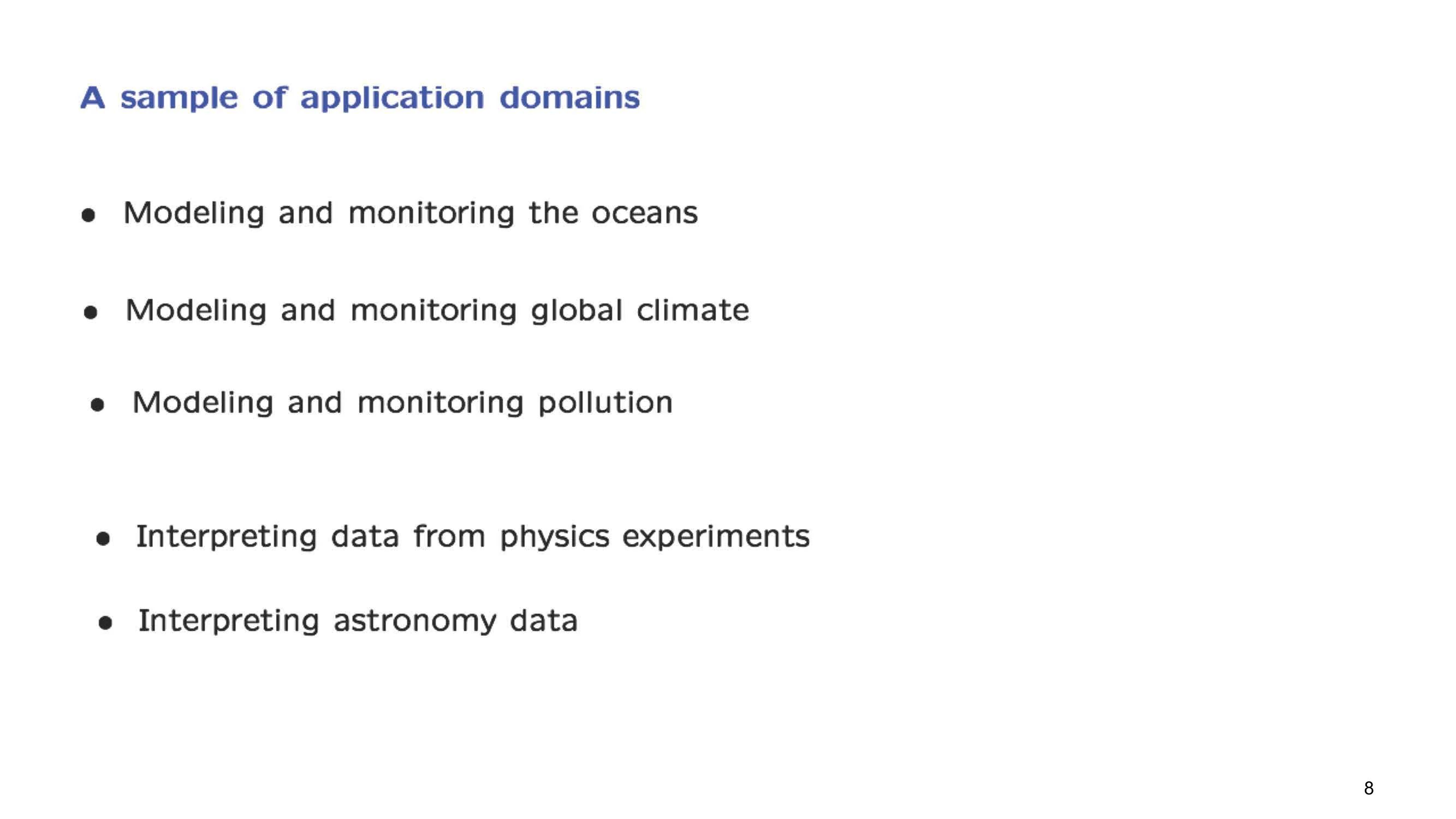 A sample of application