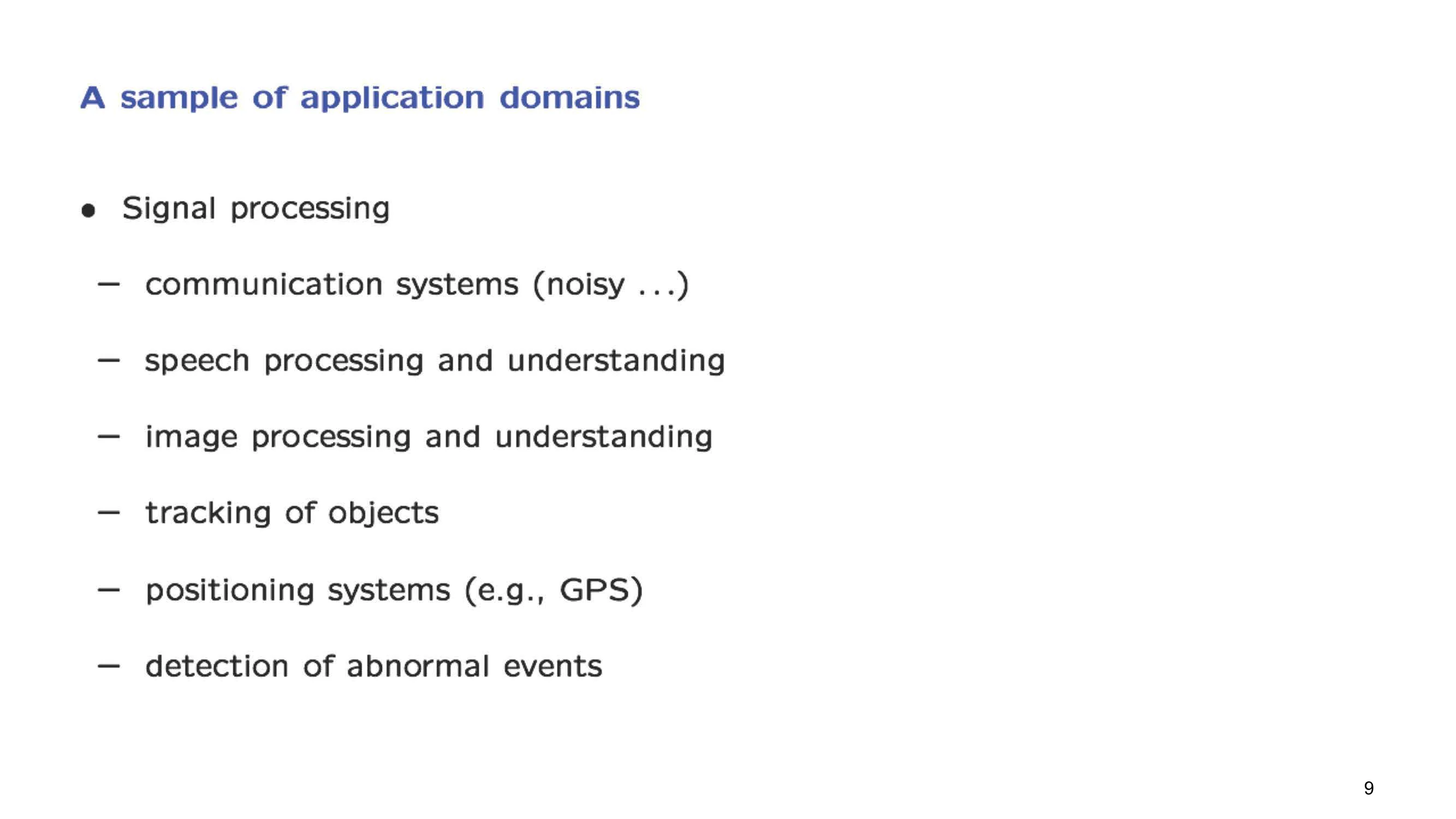 A sample of application