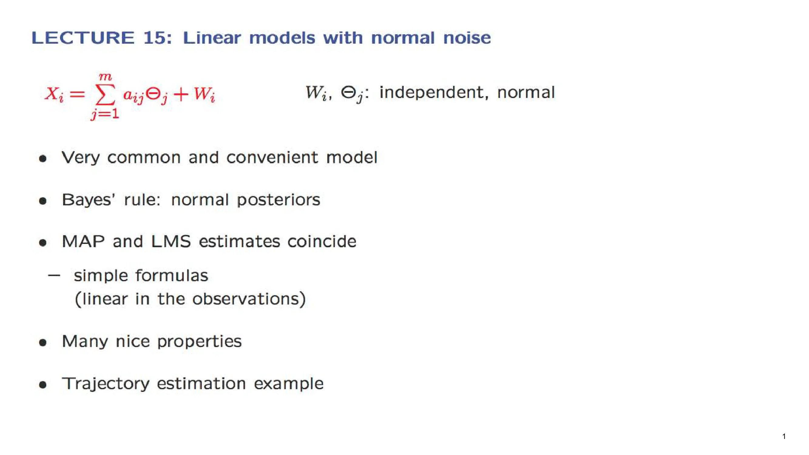 LECTURE — with the lecturer's notes