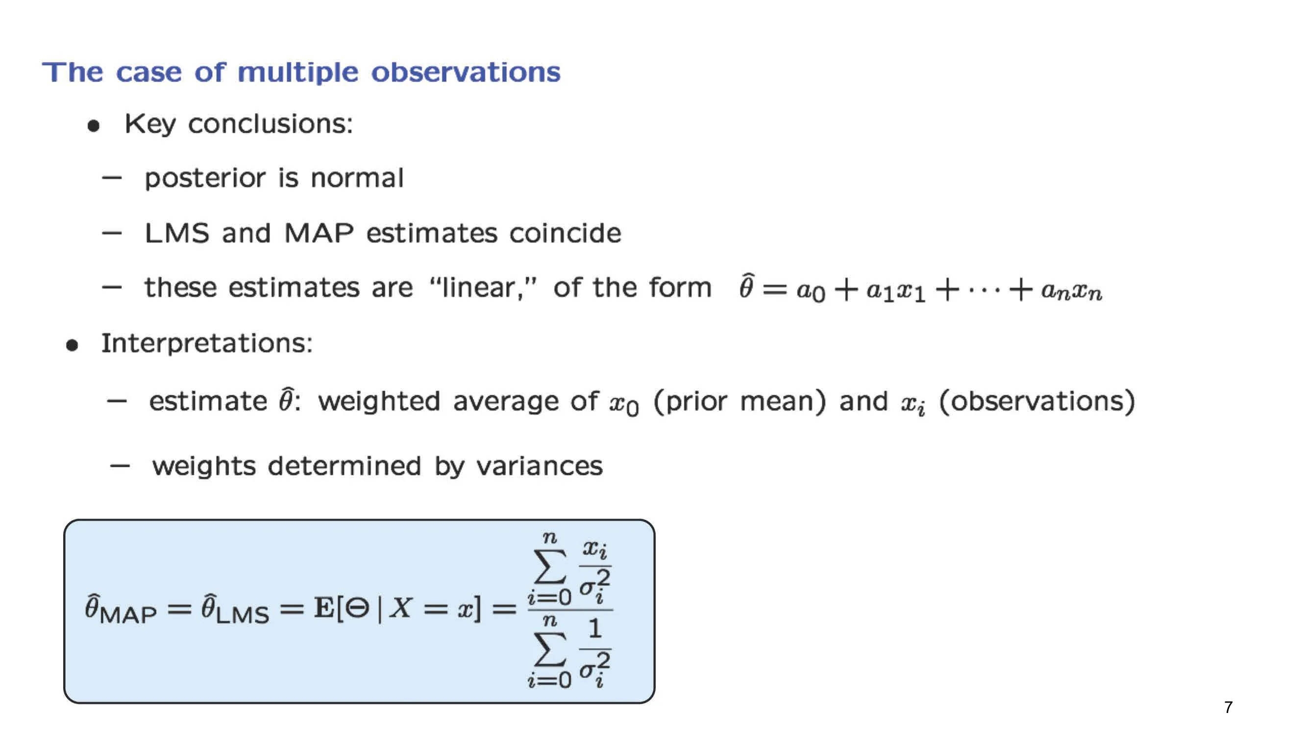 he case of mult-p e observations